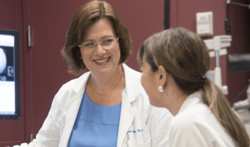 Dr. Joan Miller with mentee