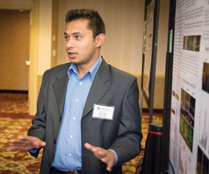 Research Fellow Adarsha Koirala, PhD presents his poster