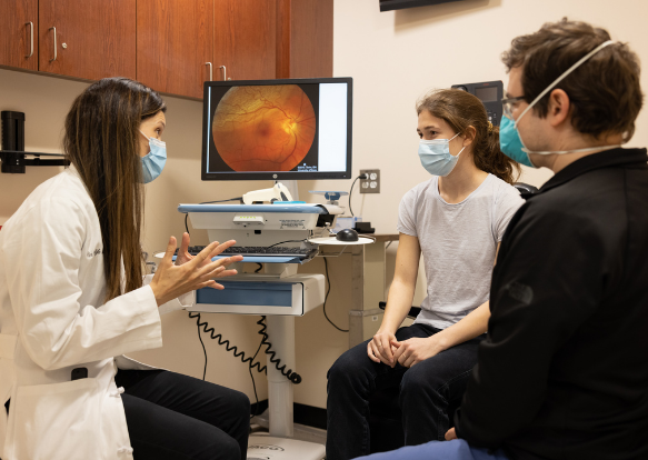 Alice Lorch with Trainee and Patient