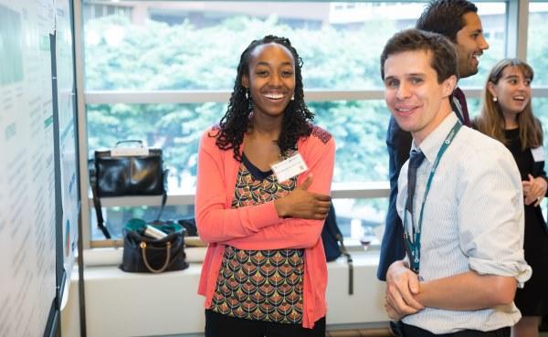 Trainees present their posters during the 2018 Annual Meeting